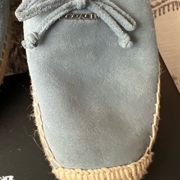 Beautiful Blue suede espadrilles/worn only once look brand new - Picture 3 of 6